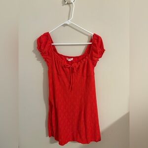 Aeropostale Red Eyelet Dress